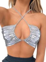 Costume Top krtwrnt feminino Montana Astronaut Silver Leather