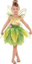 Costume USA Tinker Bell Dress & Wings Girls Small 4-6 Costume USA Tinker Bell Dress & Wings Girls Small 4-6