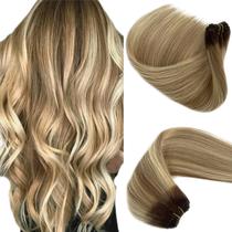 Costure em extensões de cabelo Benafee Human Hair 35 cm, marrom acinzentado a bege, loiro Costure em extensões de cabelo Benafee Human Hair 35 cm, marrom acinzentado a bege, loiro