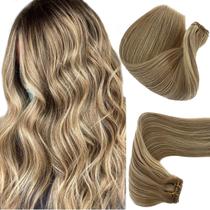 Costure em extensões de cabelo Benafee Light Blonde 120g 60cm