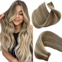 Costure em extensões de cabelo Benafee Real Human Hair 50cm 100g