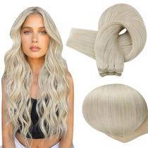 Costure em extensões de cabelo Full Shine Weft Human Hair 30cm