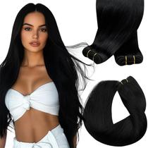 Costure em extensões de cabelo Sunny Hair 22 polegadas Jet Black 100g