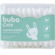 Cotonete Bebê Infantil Hastes Flexiveis Buba Care 60un