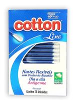 Cotonete Hastes Flexíveis 100 % Algodão 75 Unidades