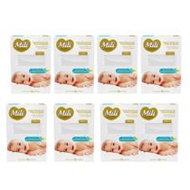 Cotonete Hastes Flexiveis 8 caixas c/ 75 Biodegradável MILI (Total: 600 hastes)