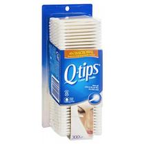 Cotonetes de Algodão Antimicrobianos Q-Tips - Pacote com 300 Unidades