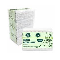 Cotonetes de algodão de bambu SUIZWMOU 1000 unidades de cotonetes redondos duplos