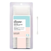 Cotonetes de algodão Diane, 375 unidades, pacote com 1 pacote, pele supermacia e sensível