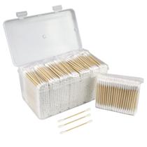 Cotonetes de algodão eyxformula Bamboo Cotton 1000 unidades com caixa de armazenamento