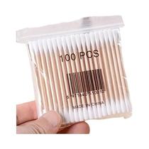 Cotonetes De Bambu 100 500 1000 2000 Contagem Dupla Redonda Grossa Para Maquiagem