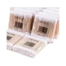 Cotonetes De Madeira Com Dupla Ponta Para Nariz, Ouvidos E Maquiagem, 100 a 500 Unidades, Cotonetes