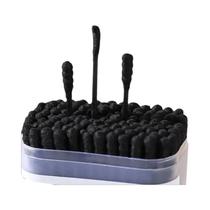 Cotonetes Descartáveis Pretos De Dupla Ponta Para Limpeza De Ouvidos Estilo Japonês Removedor De Cotonetes Descartáveis Pretos De Dupla Ponta Para Limpeza De Ouvidos Estilo Japonês Removedor De