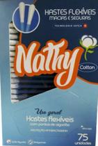 Cotonetes Nathy hastes flexíveis - 75 Unidades Cotonetes Nathy hastes flexíveis - 75 Unidades