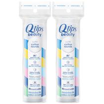 Cotonetes redondos de algodão Beauty Luxe, 80 unidades, pacote com 2