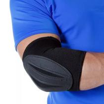 Cotoveleira com feltro elástica preto muay thai vôlei mma futsal progne sports (par) Cotoveleira com feltro elástica preto muay thai vôlei mma futsal progne sports (par)