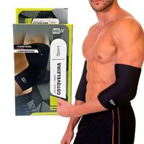 Cotoveleira Elástica de Compressão Contusões e Prevenção Tamanho Único Sport - 1 Unidade - MbFit Cotoveleira Elástica de Compressão Contusões e Prevenção Tamanho Único Sport - 1 Unidade - MbFit