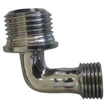 Cotovelo 90 1/2" x 3/8" Mxm Cromado 0900738 Cotovelo 90 1/2" x 3/8" Mxm Cromado 0900738