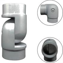 Cotovelo Articulado Tubo De 2 Corrimão Guarda Corpo Fosco