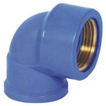 Cotovelo azul com bucha latao krona - 20mm x 1/2