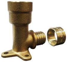 Cotovelo base fixa longo 3 abas 25x3/4x44mm pex emmeti Cotovelo base fixa longo 3 abas 25x3/4x44mm pex emmeti