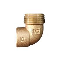 Cotovelo Bronze 15mm X 1/2" Rosca Macho 707-4 Rumo Certo