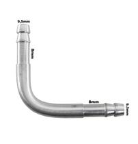 Cotovelo Conexão Aluminio 5/16 8mm Curva 90 Graus Universal