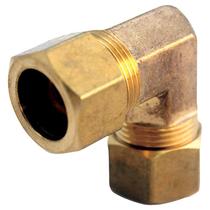Cotovelo de 90 graus de compressão de latão Homeplus+ 3/8x1/4"