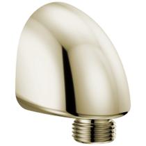 Cotovelo de alimentação de parede para chuveiro de mão Delta Polished Nickel Cotovelo de alimentação de parede para chuveiro de mão Delta Polished Nickel