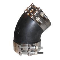 Cotovelo de escape úmido marinho 45 4" SS Clamps & Acessórios de barco