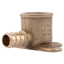 Cotovelo de orelha SharkBite Brass 90 Crimp Drop de 1/2 polegada Cotovelo de orelha SharkBite Brass 90 Crimp Drop de 1/2 polegada