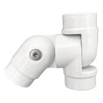 Cotovelo Duplo Articulado Branco 360 Tubo 2' Cd02 - T&m