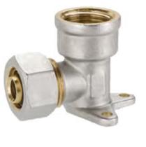 Cotovelo femea com flange agua eco 16x1/2" kit com 10 unidades