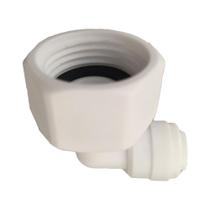 Cotovelo Fêmea de Engate Rápido para Mangueira de 1/4" Rosca 1/2"