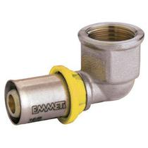 Cotovelo Femea Gas 1/2X16 Prensar Multi Gás, Emmeti Cotovelo Femea Gas 1/2X16 Prensar Multi Gás, Emmeti