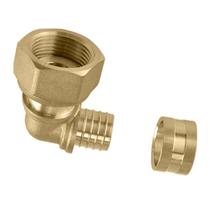 Cotovelo Fêmea Rosca Móvel PEX Água 16X1/2" Kit c/ 2 -Emmeti