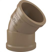 Cotovelo Fortlev PVC Liso Liso L 2 X45 Marrom Cotovelo Fortlev PVC Liso Liso L 2 X45 Marrom