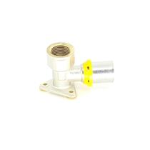 Cotovelo Gás Tubo Multicamada Prensar 20mm 1/2 Fêmea Suporte