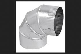 Cotovelo imperial ajustável de 90 em aço galvanizado com 15 cm de diâmetro Cotovelo imperial ajustável de 90 em aço galvanizado com 15 cm de diâmetro