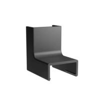 Cotovelo Interno P/ Canaleta Preto (20x10) 2uni- Margirius