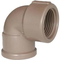 Cotovelo/Joelho 90 Soldavel C/ Rosca Lr Cor: Marrom 1/2 x 25mm Ref: 20002020 -PLASTILIT