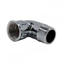 Cotovelo Latao Metais Rei 1/2'' Macho Ffemea Cromado 10040