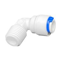 Cotovelo Macho com Engate Rápido para Mangueira 1/4" e Rosca 1/4 Cotovelo Macho com Engate Rápido para Mangueira 1/4" e Rosca 1/4