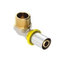 Cotovelo Macho para Gás 20mm X 1/2 Prensar Emmeti