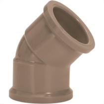 Cotovelo Marrom Amanco Liso/Liso 45''X 40Mm 10277/11644 - Kit C/10