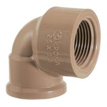 Cotovelo marrom lr krona - 3/4 x 1/2 x 90