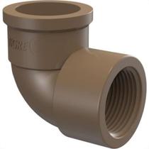Cotovelo Marrom Tigre Liso Rosca 25Mm X 34 - Kit C/40 Cotovelo Marrom Tigre Liso Rosca 25Mm X 34 - Kit C/40