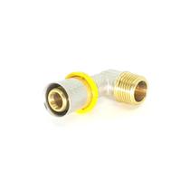 Cotovelo Para Gás Tubo Multicamada Prensar 20mm X 1/2 Macho