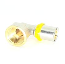 Cotovelo Para Gás Tubo Multicamada Prensar 20mm X 3/4 Fêmea
