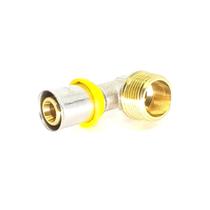 Cotovelo Para Gás Tubo Multicamada Prensar 20mm X 3/4 Macho